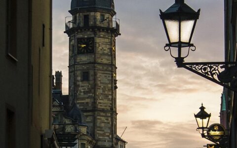 thuringia germany, street, tower, evening, altenburg, town hall, street, street, street, tower, tower, tower, tower, tower