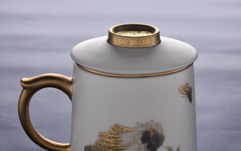 chinese, porcelain, gold cup