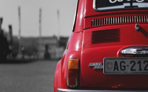 fiat 500, car, vintage, car wallpapers, rear, fiat cinquecento 500, fiat 500 dolcevita, auto, automobile, automotive, old, classic, retro