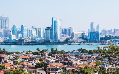 xiamen, city, building, china, blue sky, sky, cloud, blue, sea, gulangyu, travel, life, scenery, the scenery, nature, shore, natural, scenic spot