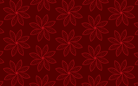 leaves, flowers, bloom, nature, wallpaper, background, flora, floral background, pattern, red, 16k